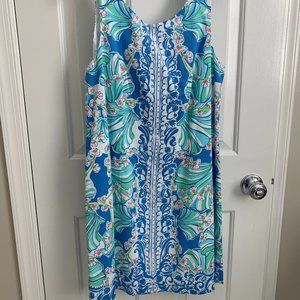 Sleeveless Lilly Pulitzer Dress Blues/Greens NWT size 10